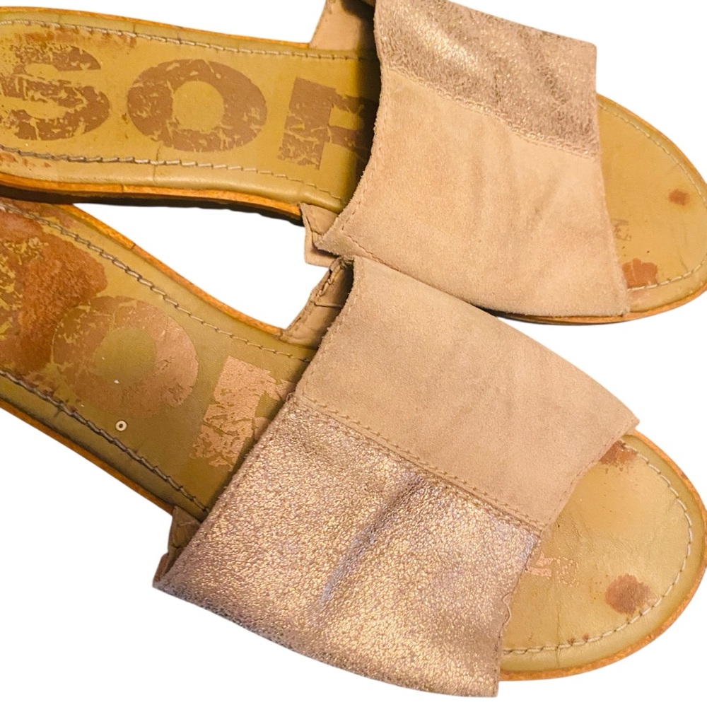 Sorel Ella Block Slide Metallic - Picture 6 of 9
